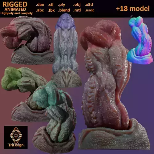 Dragon King Penis Rigged