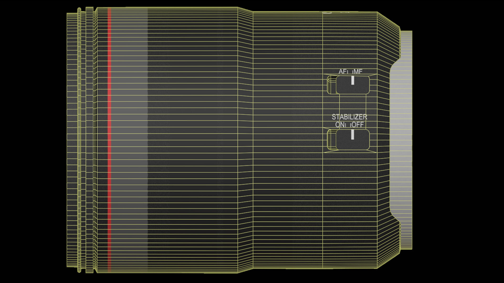 Canon EOS R5 Mirrorless Camera Low-poly 3D model_43