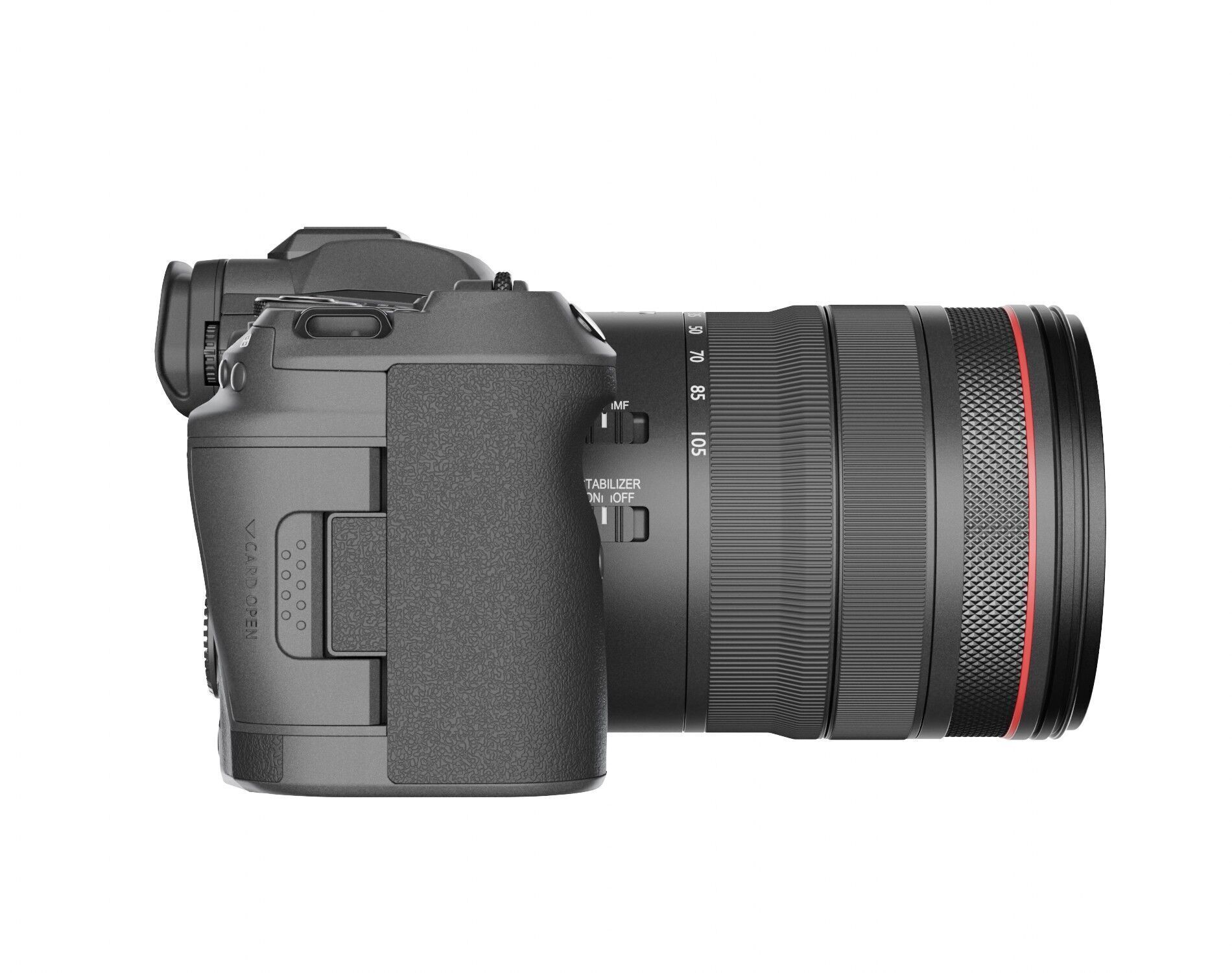 Canon EOS R5 Mirrorless Camera Low-poly 3D model_19