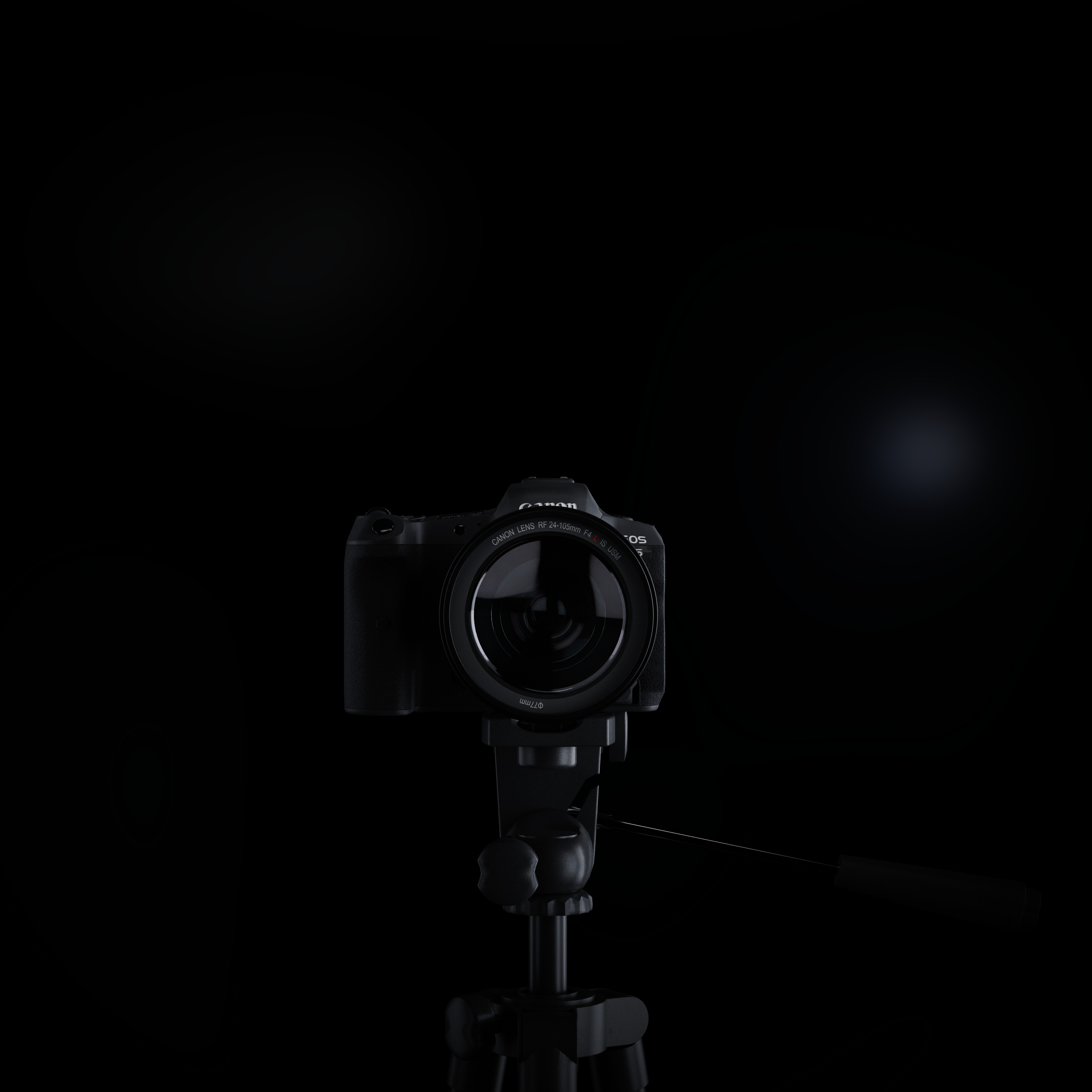 Canon EOS R5 Mirrorless Camera Low-poly 3D model_8