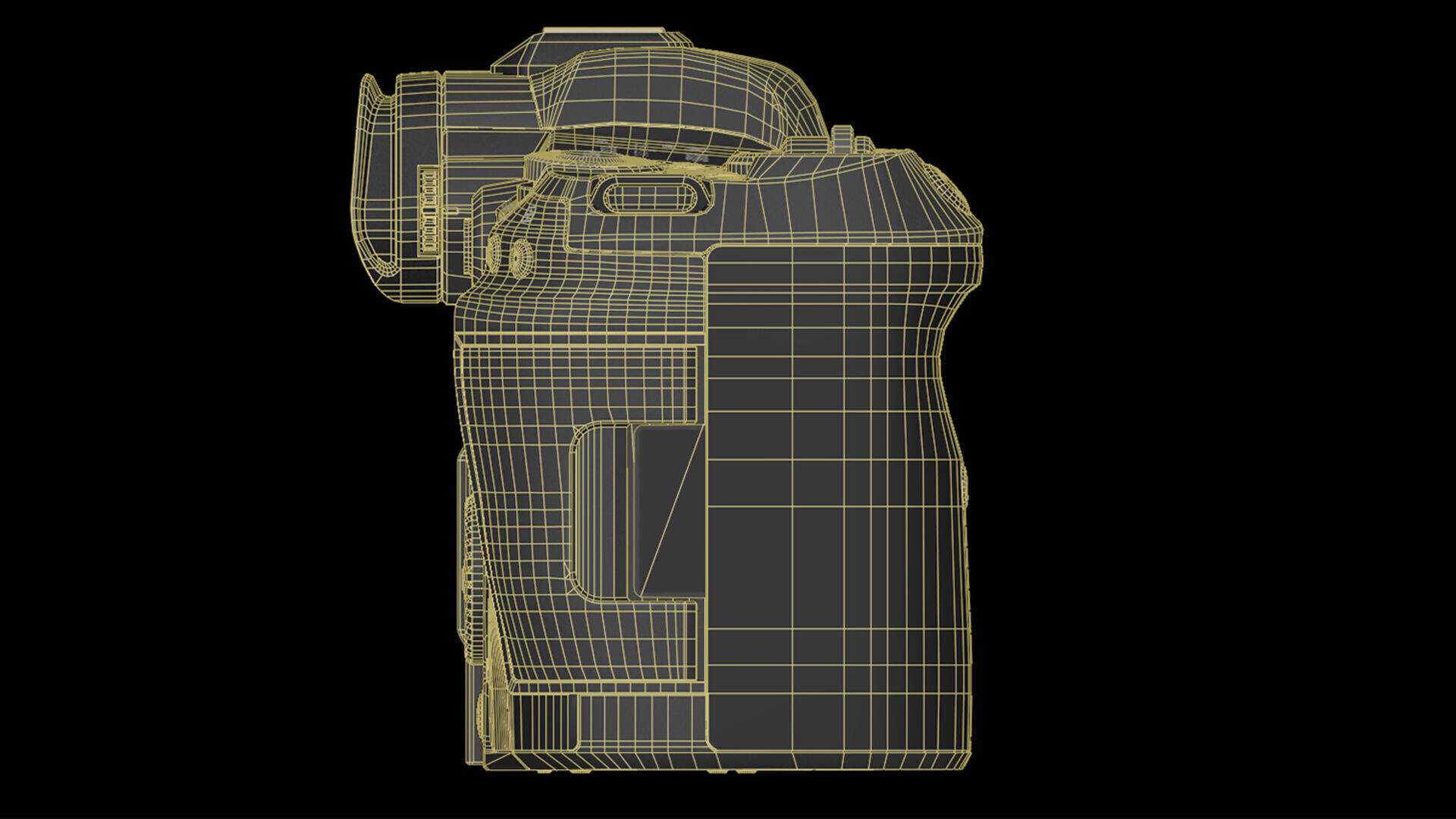 Canon EOS R5 Mirrorless Camera Low-poly 3D model_39