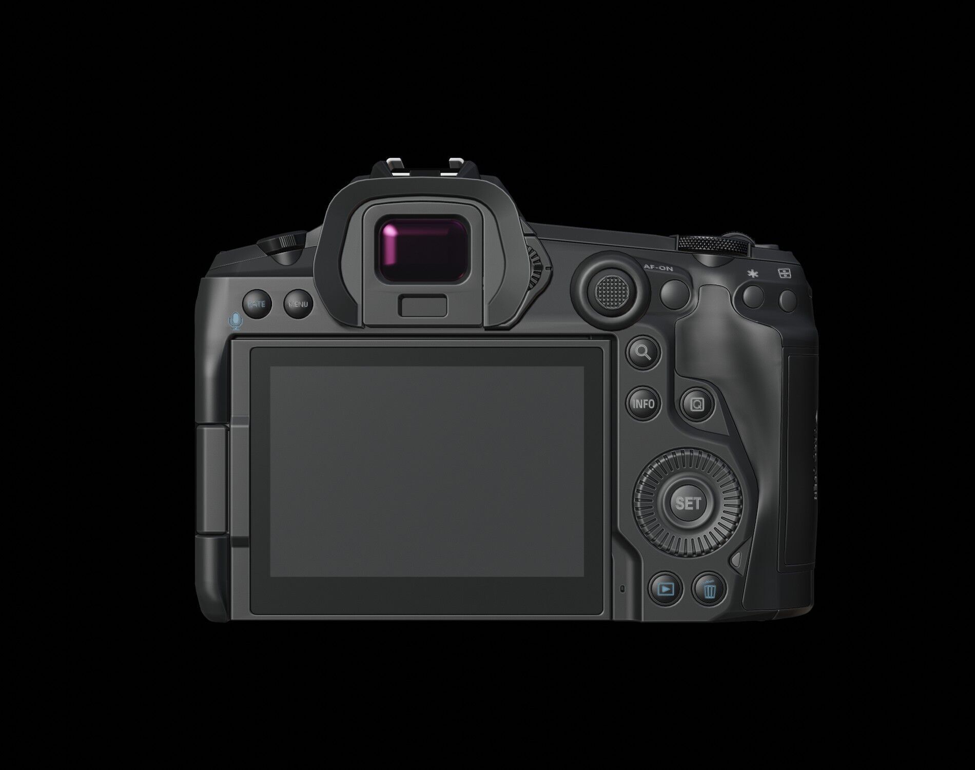 Canon EOS R5 Mirrorless Camera Low-poly 3D model_23