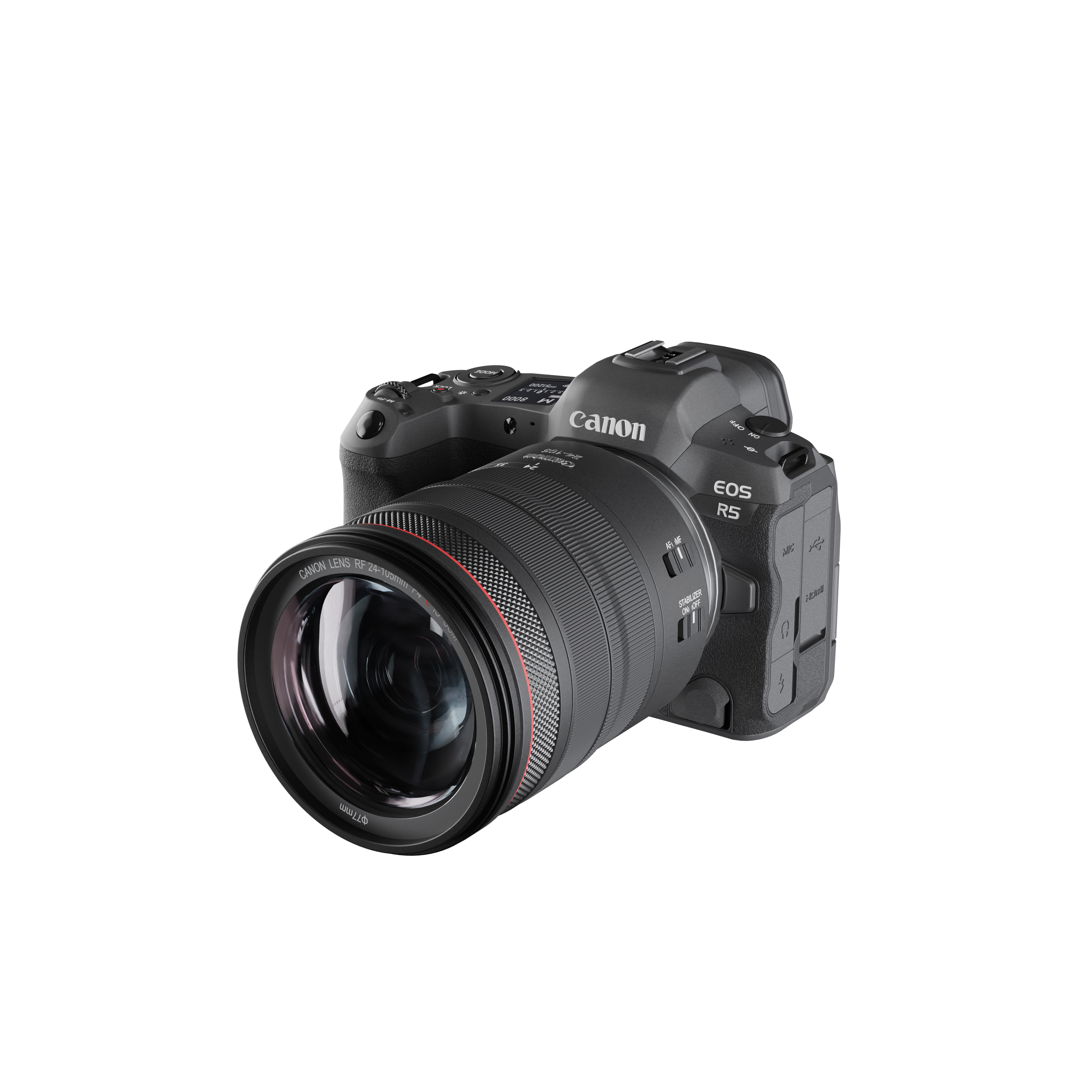 Canon EOS R5 Mirrorless Camera Low-poly 3D model_2