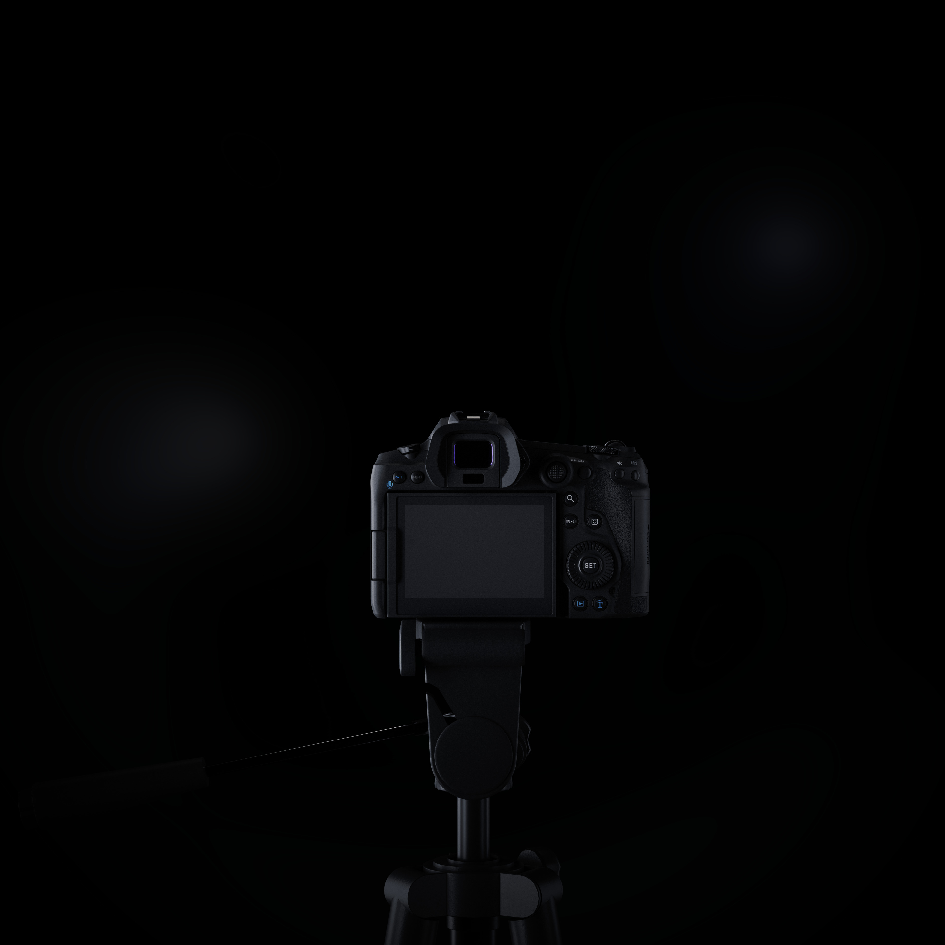 Canon EOS R5 Mirrorless Camera Low-poly 3D model_10