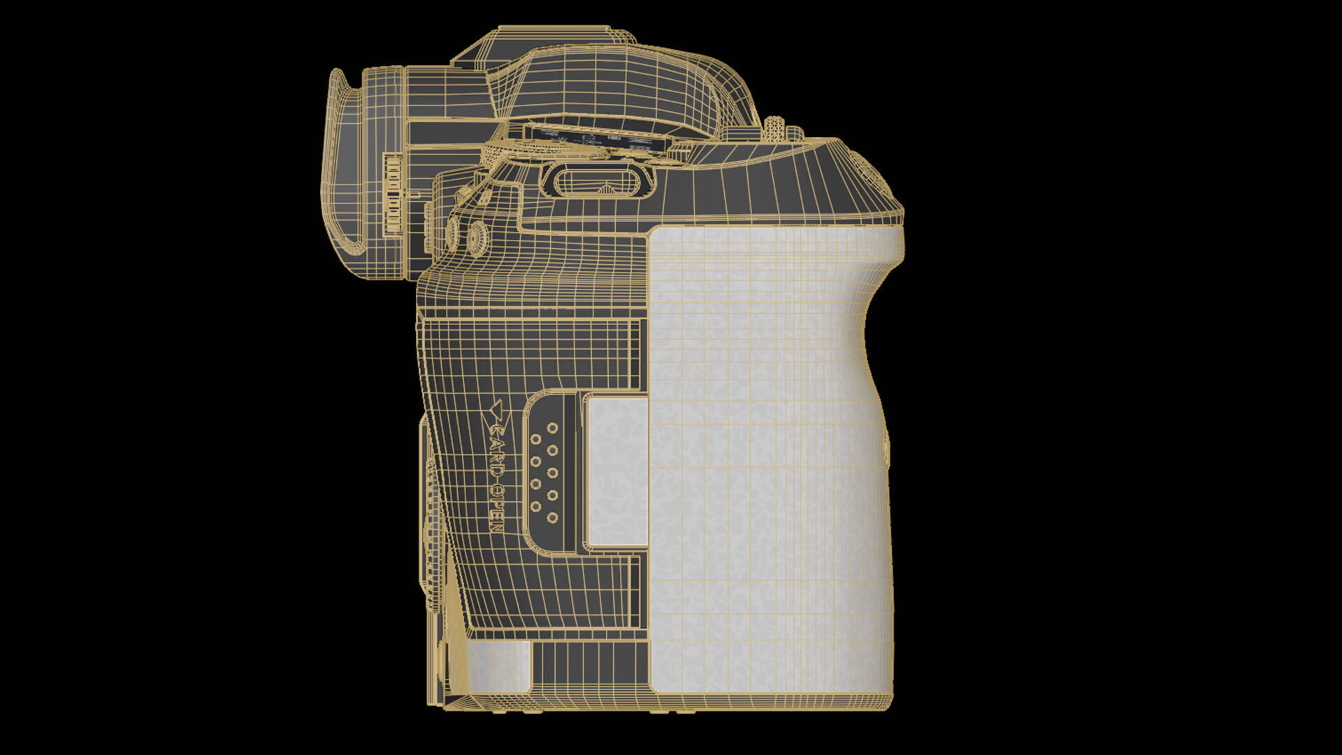 Canon EOS R5 Mirrorless Camera Low-poly 3D model_38