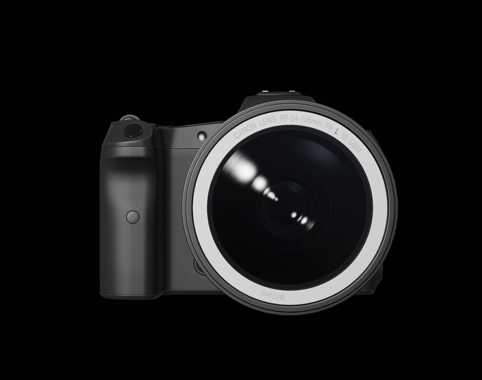 Canon EOS R5 Mirrorless Camera Low-poly 3D model_27