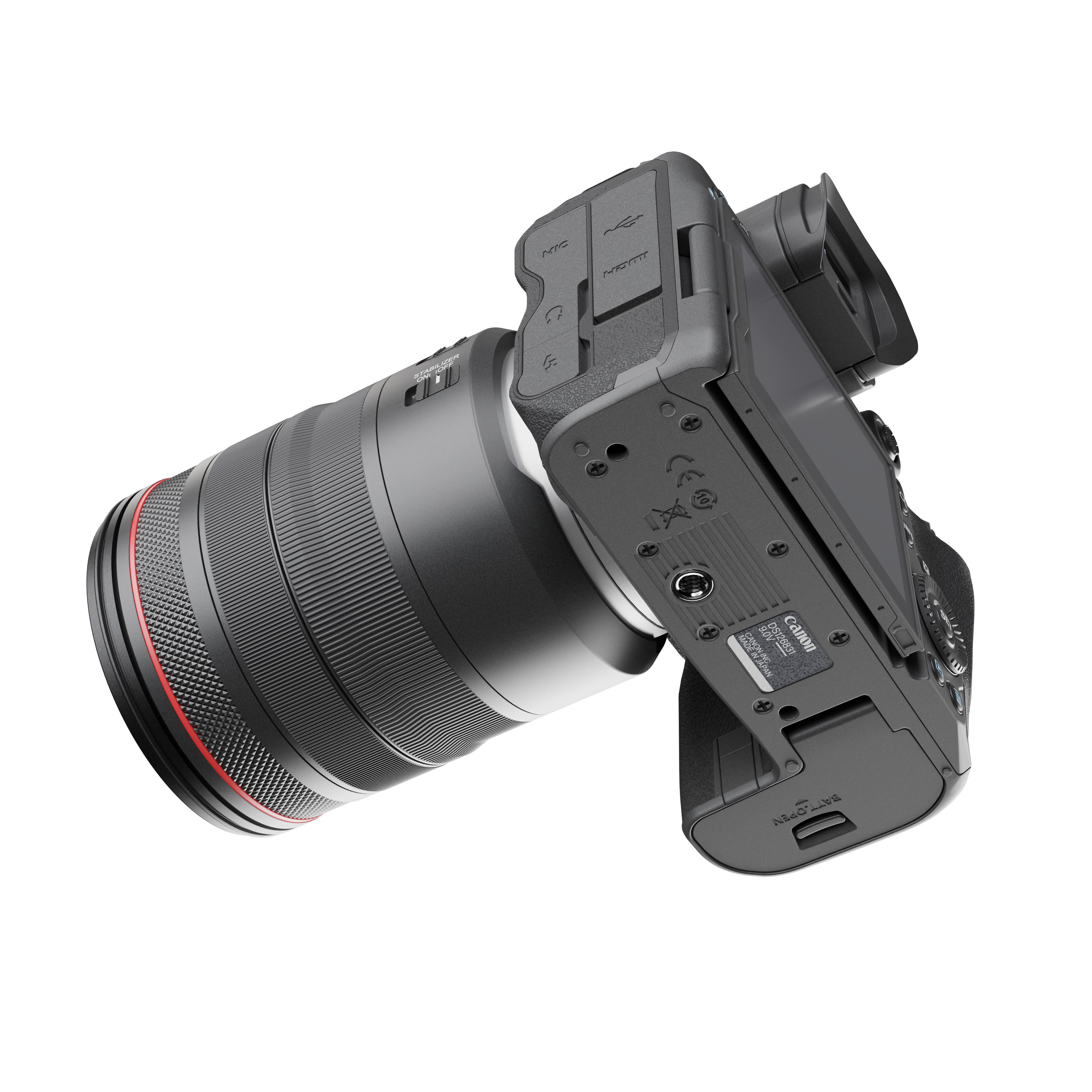 Canon EOS R5 Mirrorless Camera Low-poly 3D model_6