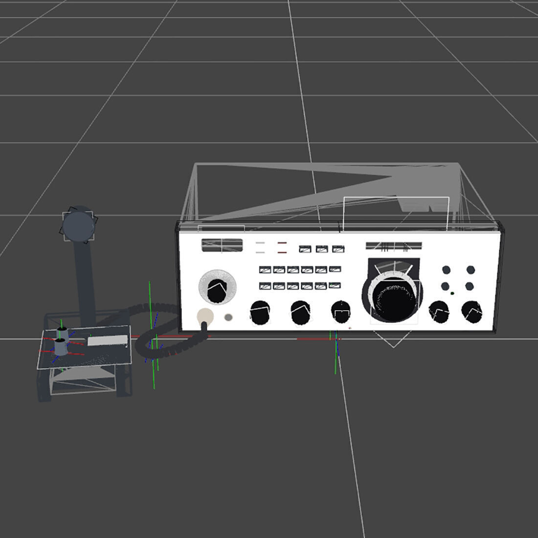 Drake R7 CB-HAM Radio 3D model_7