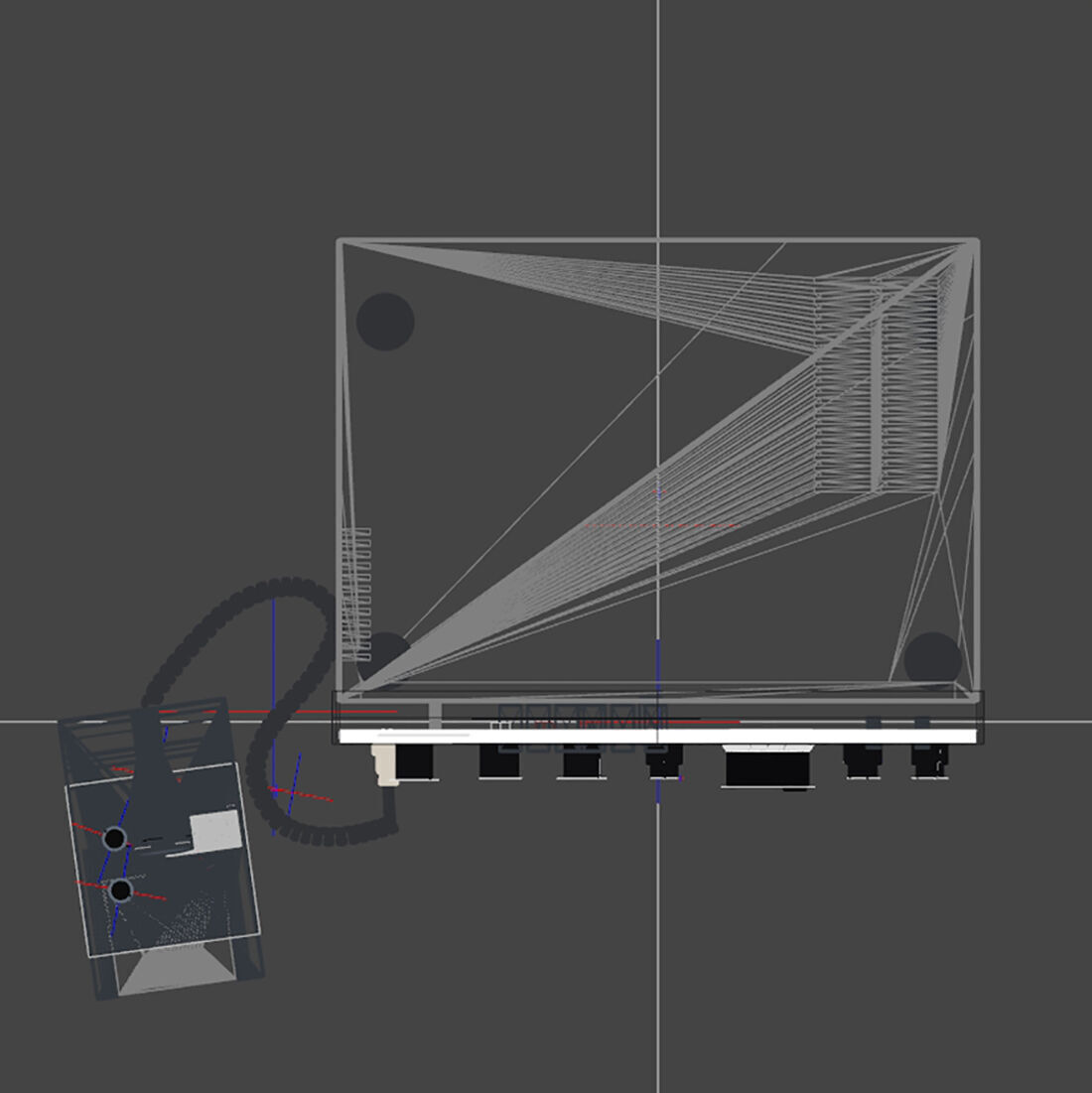 Drake R7 CB-HAM Radio 3D model_9