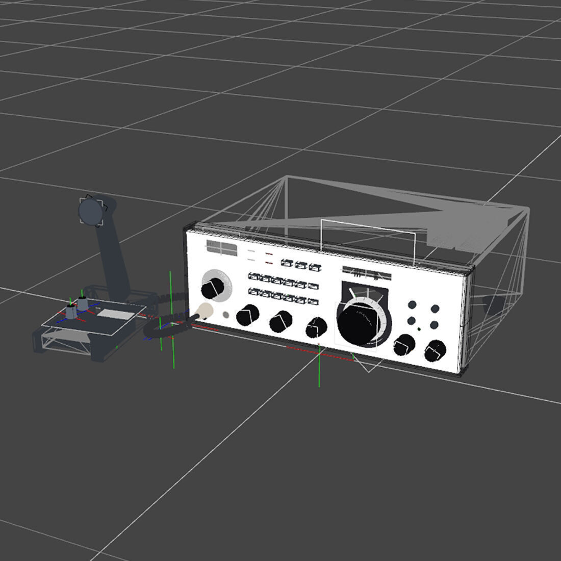 Drake R7 CB-HAM Radio 3D model_6