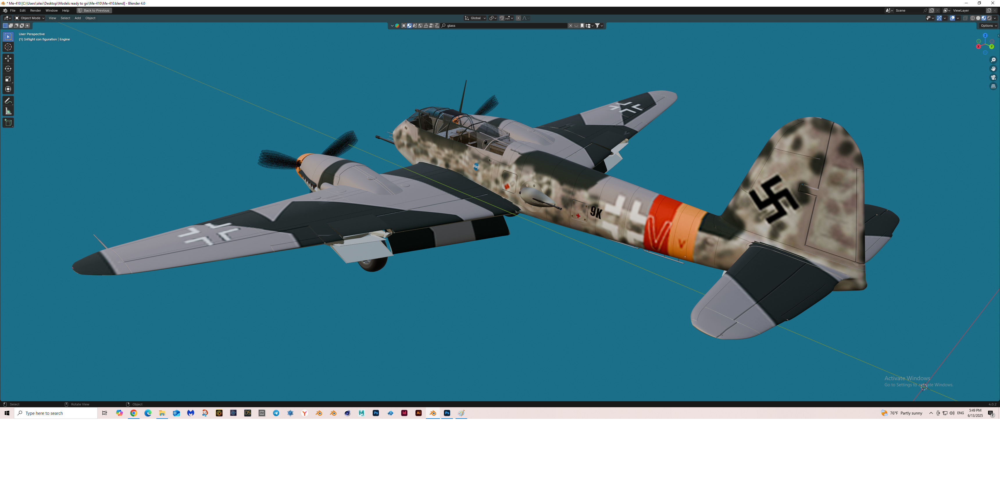 Me-410 Free 3D model_4
