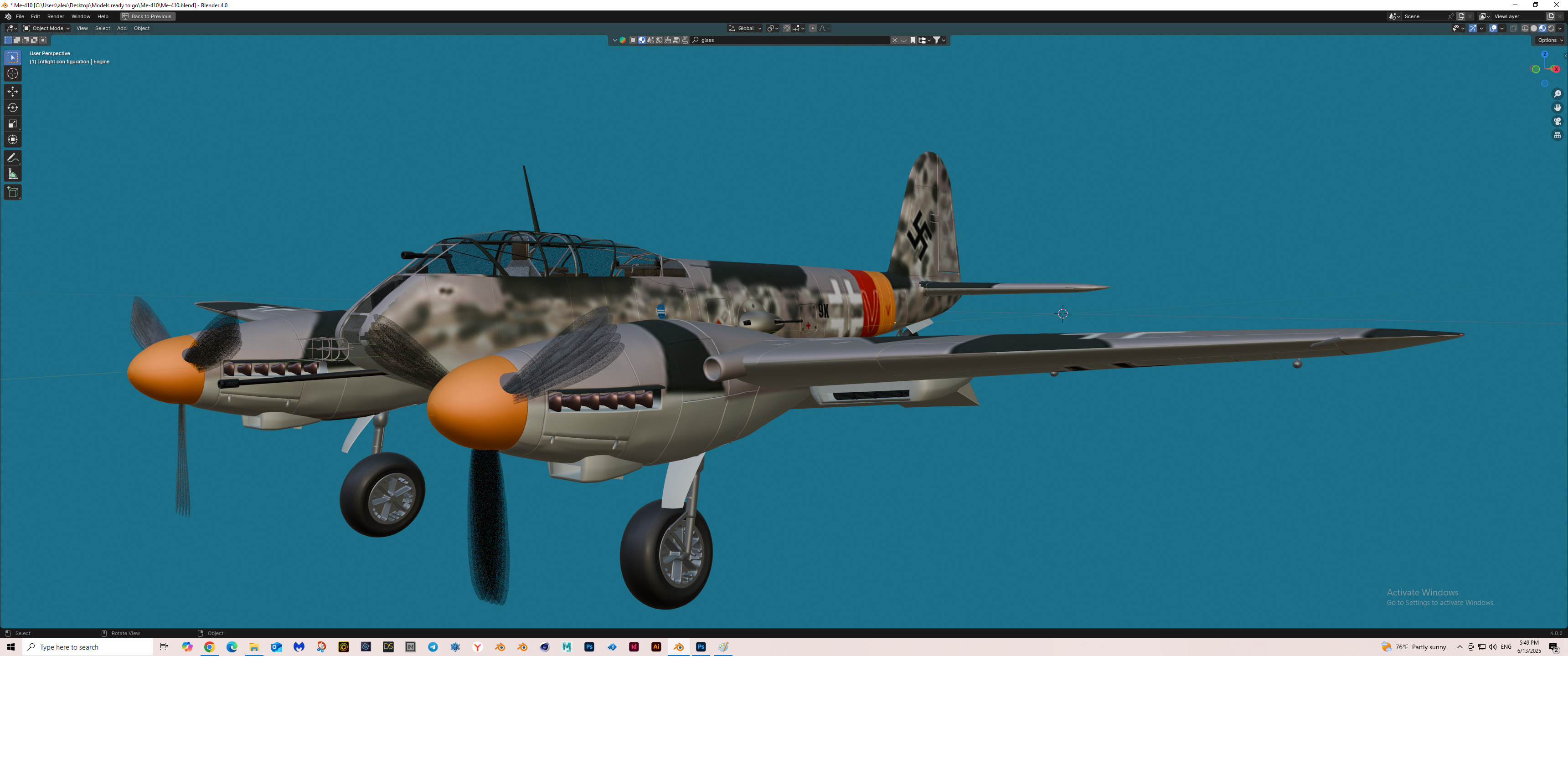 Me-410 Free 3D model_3