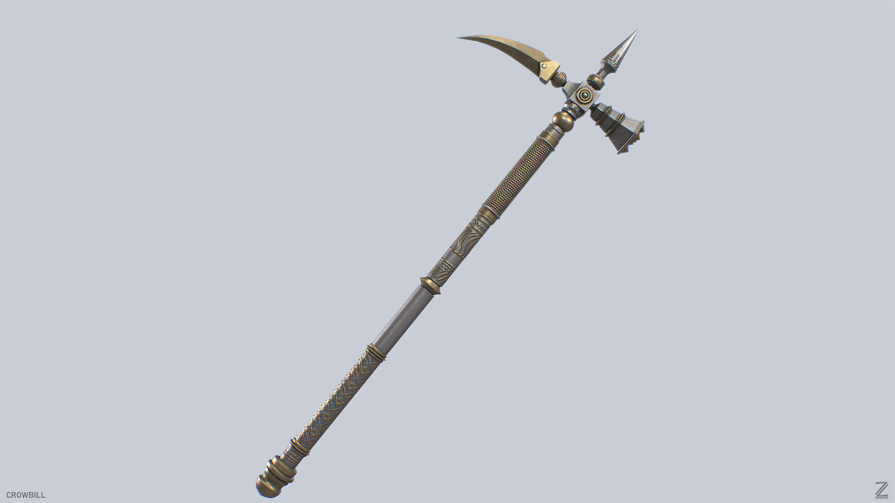 Crowbill Low-poly 3D model_5