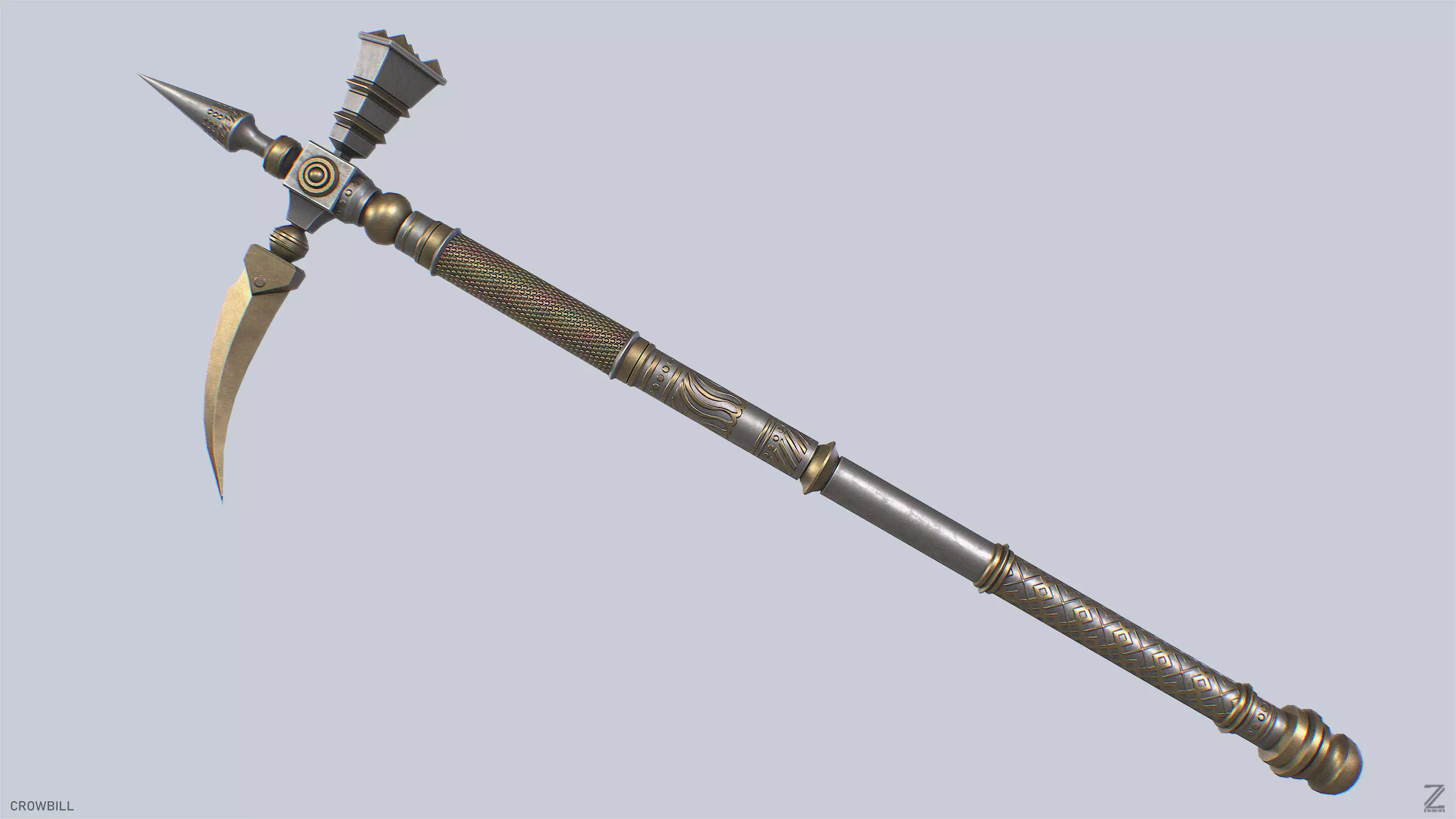 Crowbill Low-poly 3D model_0