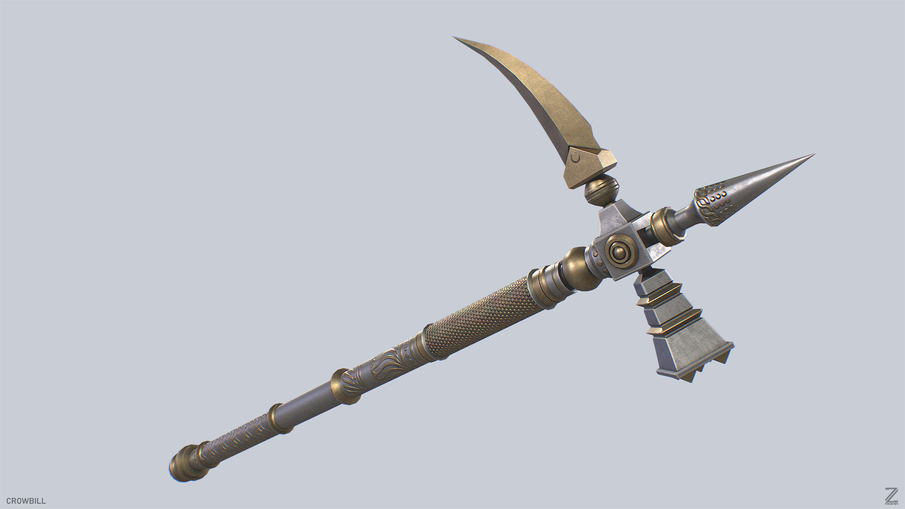 Crowbill Low-poly 3D model_2