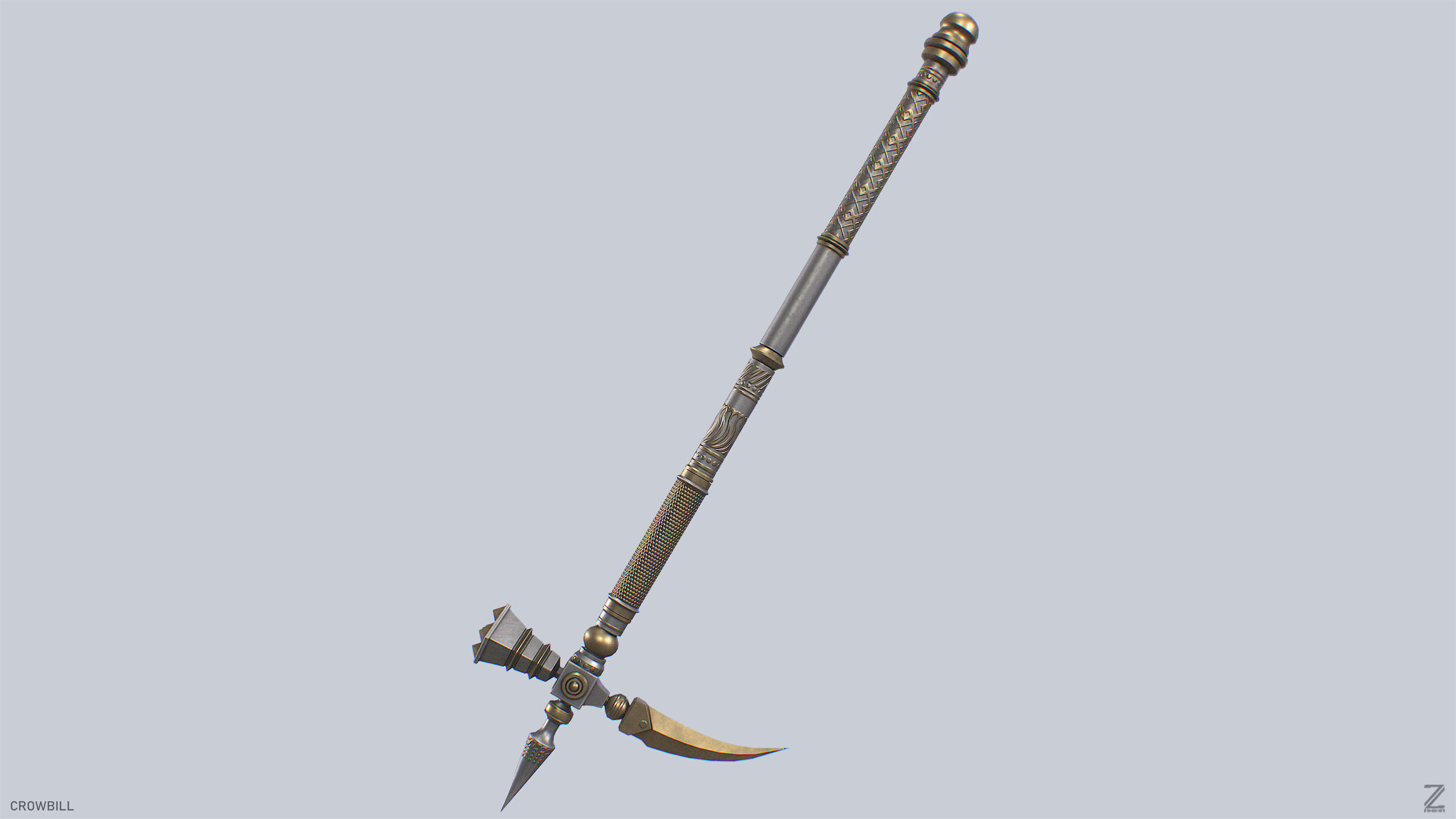 Crowbill Low-poly 3D model_7