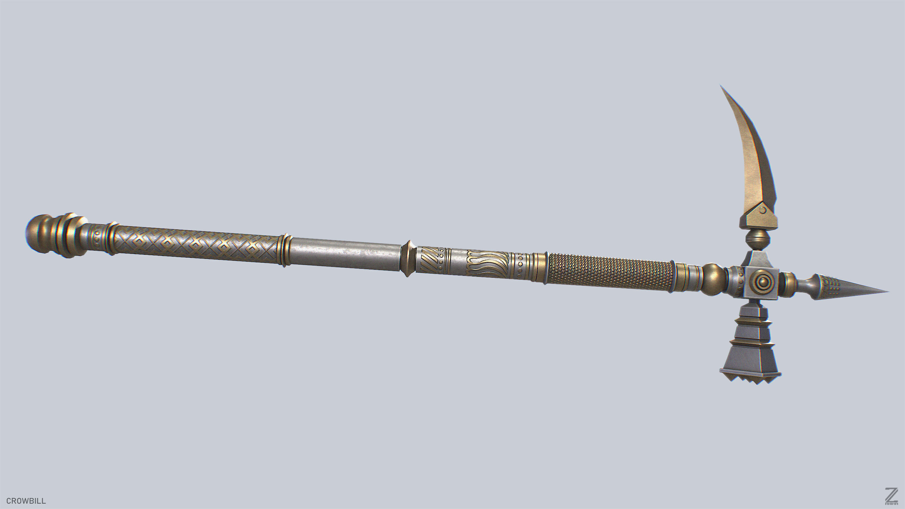 Crowbill Low-poly 3D model_6