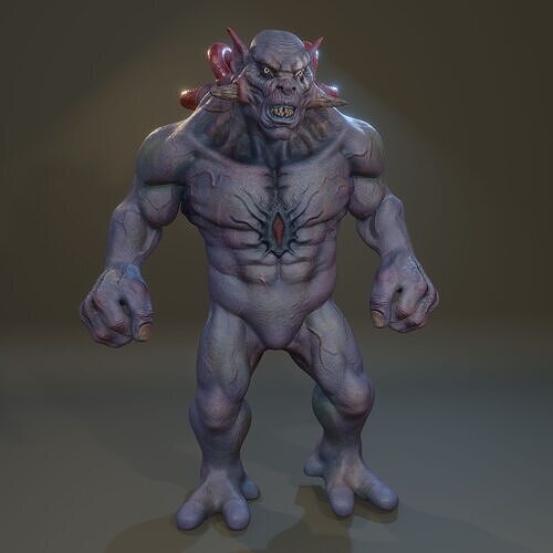 monter animation 3D model