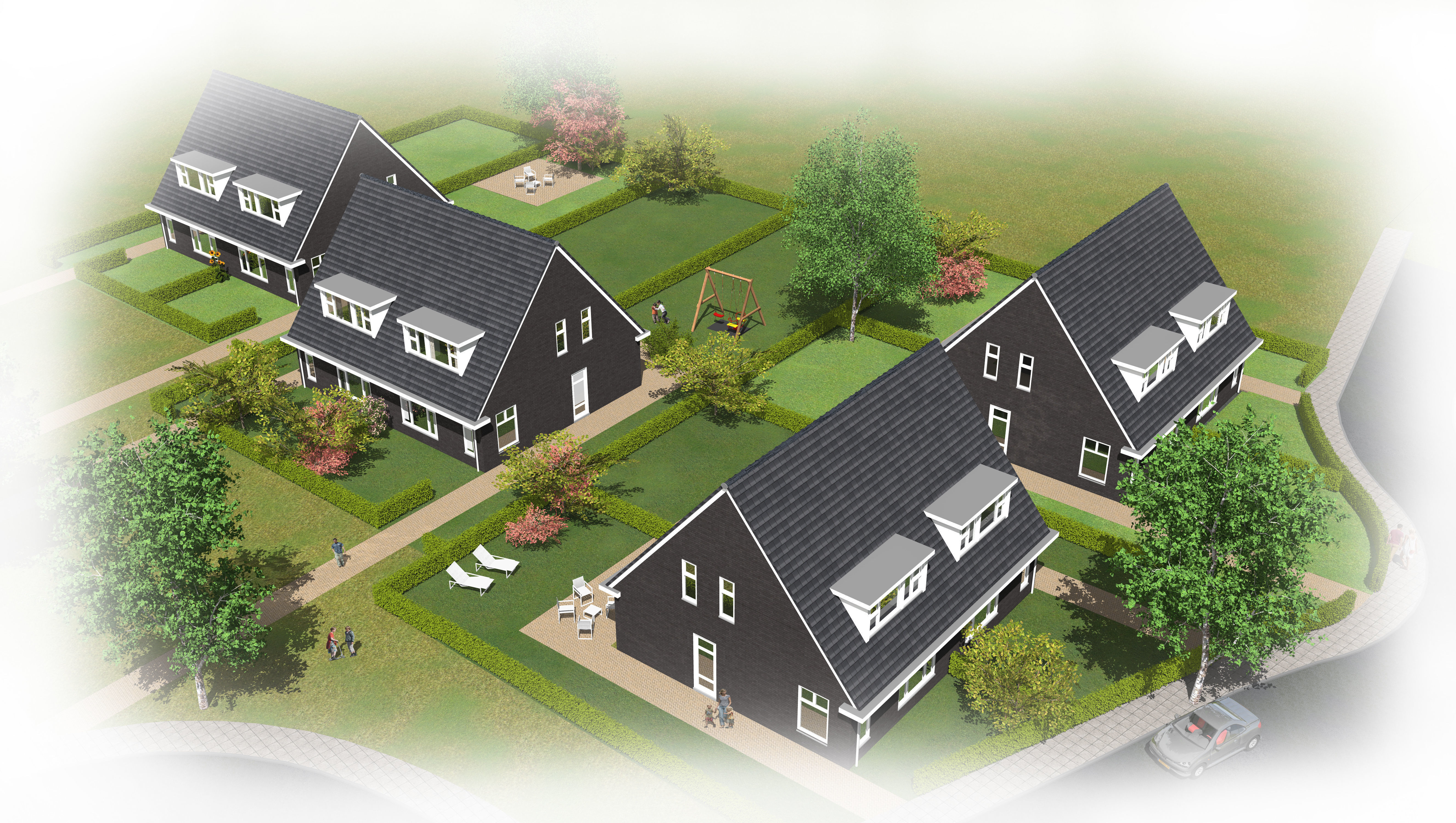 hedge system 3D model_3