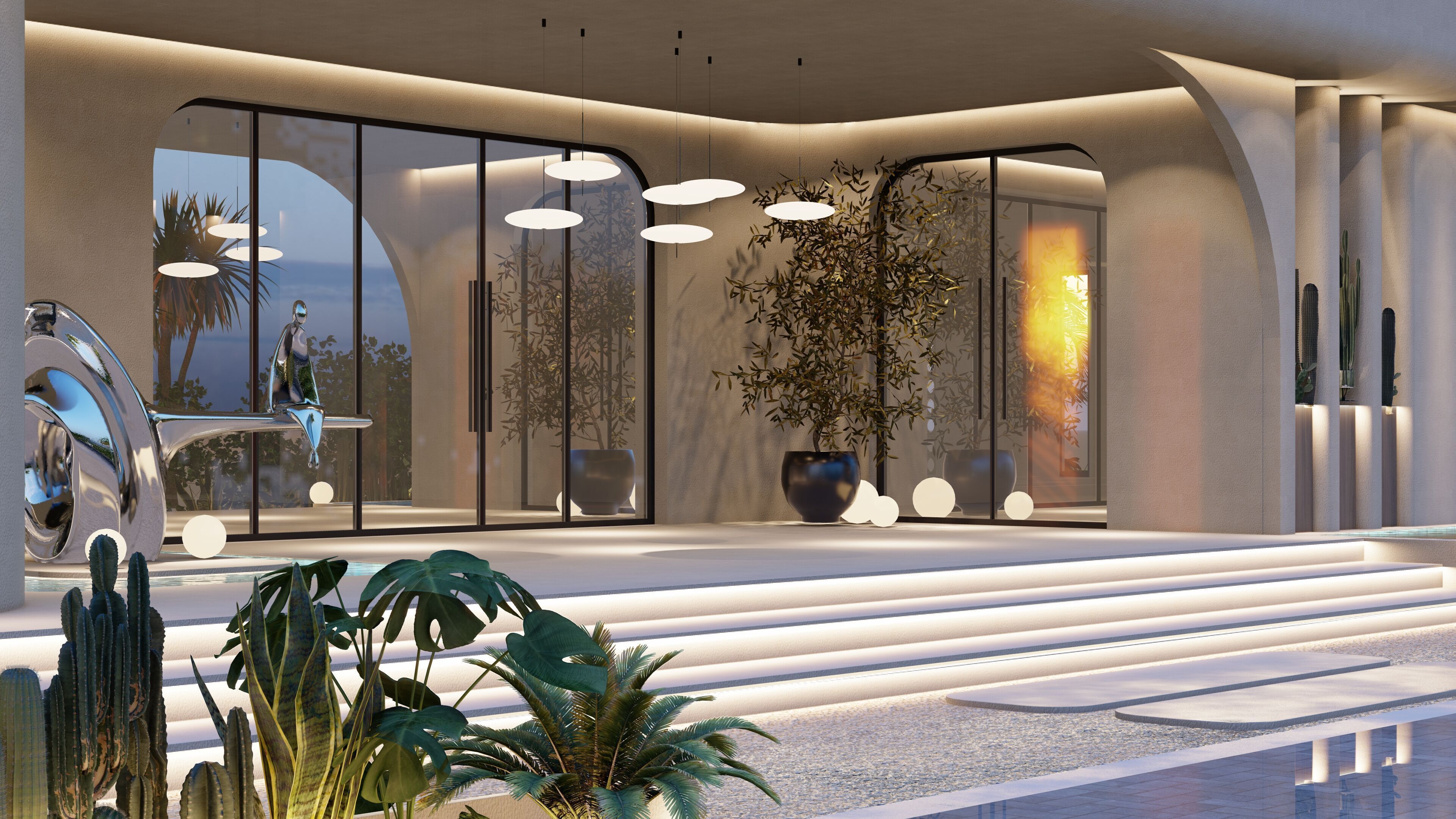 Modern SPA sketchup  3D model_3