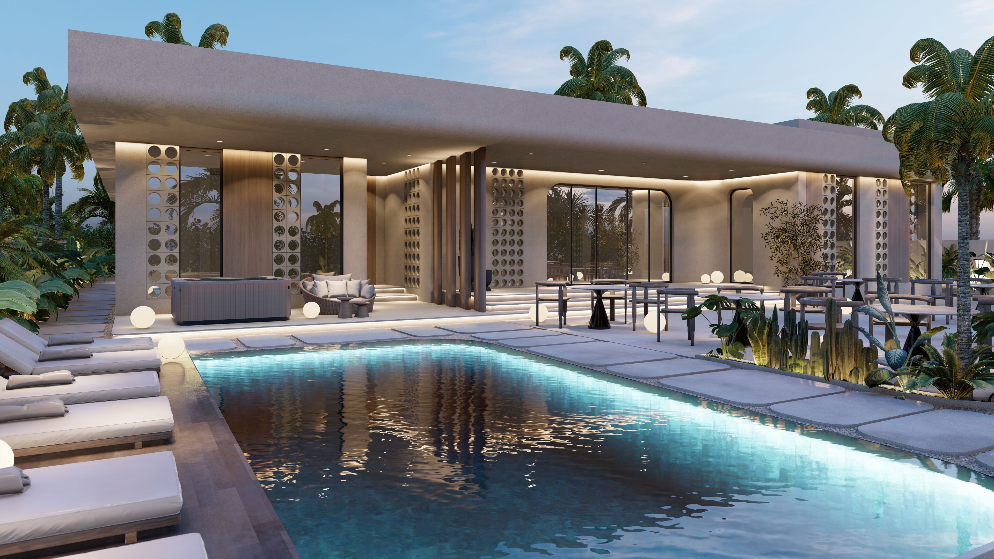 Modern SPA sketchup  3D model_5