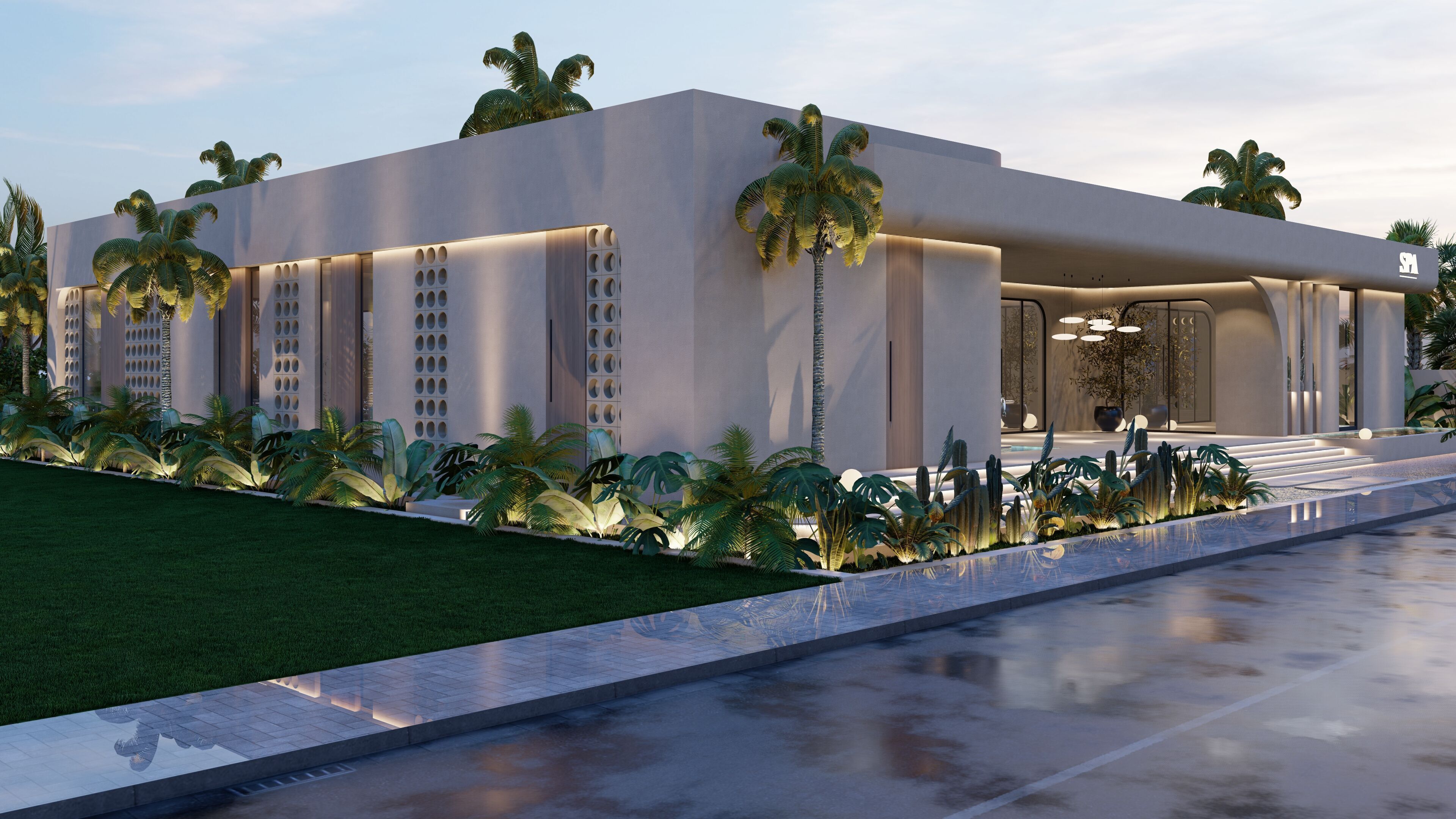 Modern SPA sketchup  3D model_1