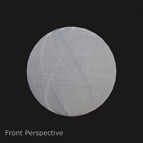 Seamless White Fabric Canvas Creased 4K PBR Material Texture