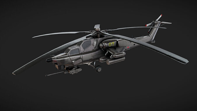 Mil Mi-28 Low-poly 3D model