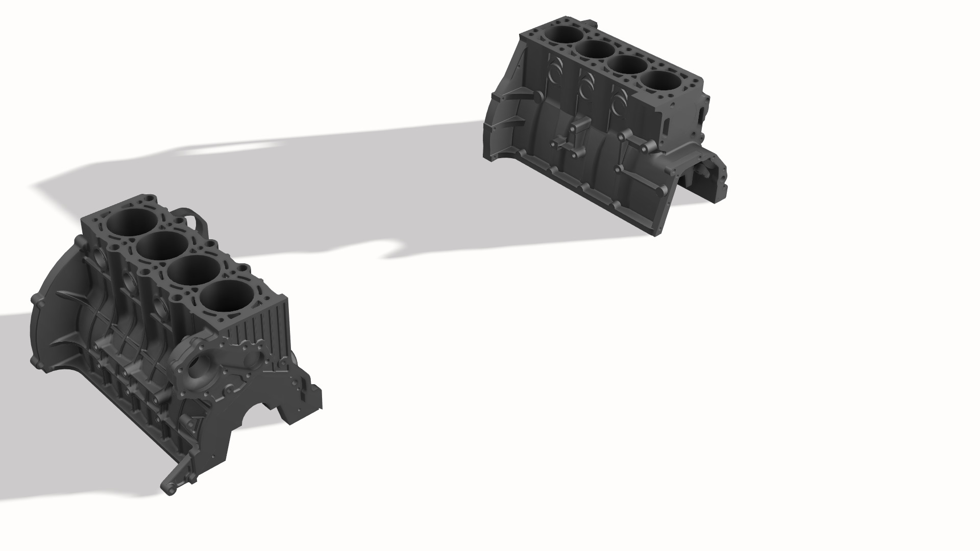 Chevette block engine 1973 and generic block 3D print model_7