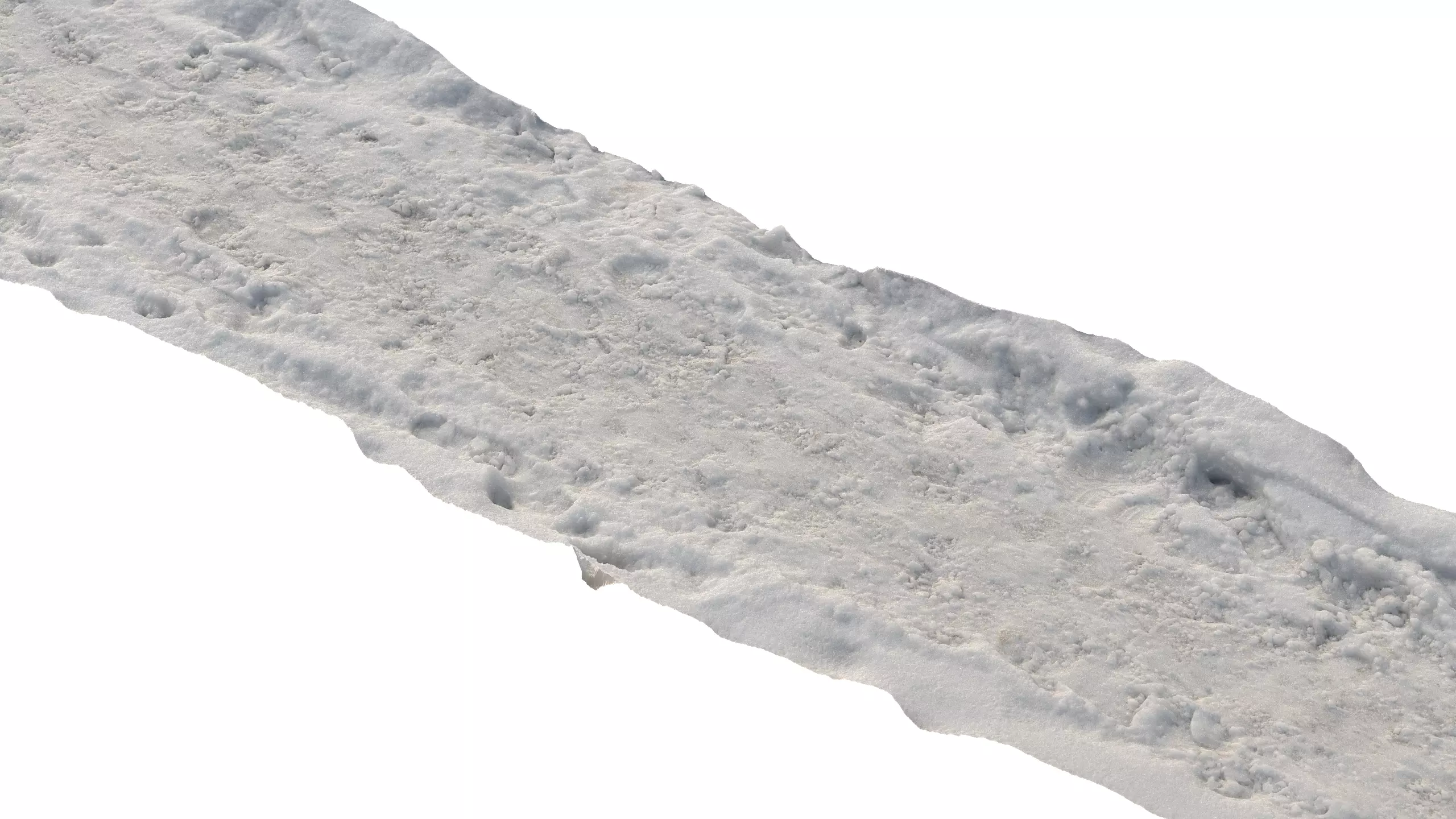 Snow 14 footprints PBR Low-poly 3D model_0