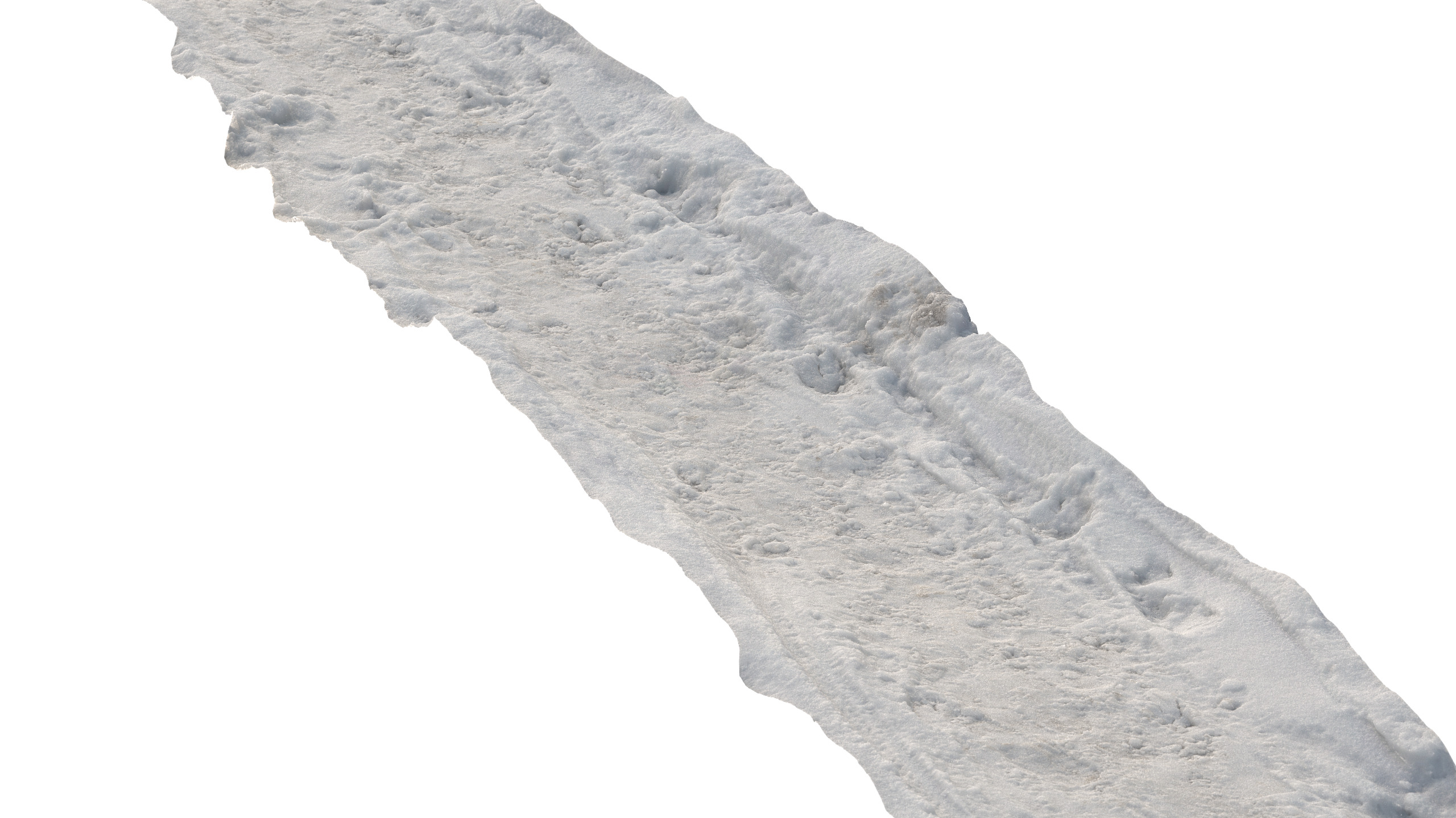 Snow 14 footprints PBR Low-poly 3D model_4