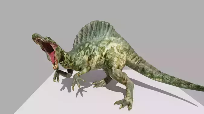 Spinosaurus Dinosaur Low-poly 3D model