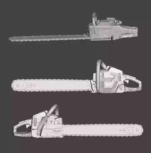 Texas Chainsaw Massacre 2003 Husqvarna 359 Leatherface Chainsaw 3D print model