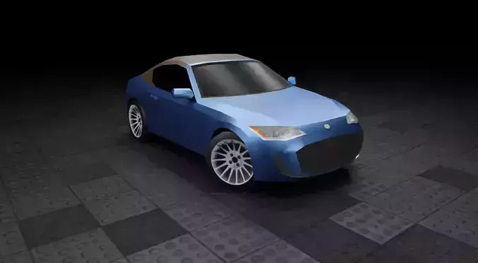 Low Poly Modern Generic 2010s Coupe