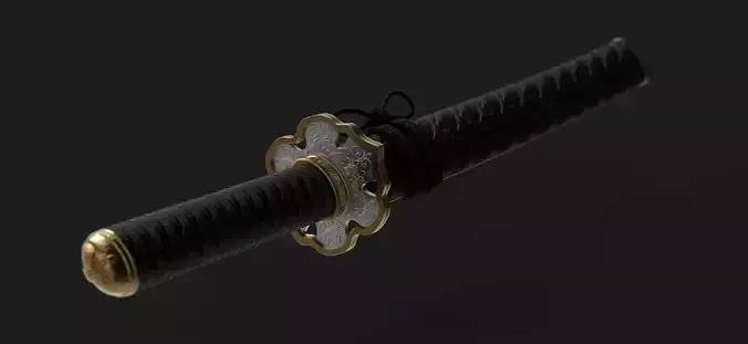Ornamental Katana Tsuba 3D print model