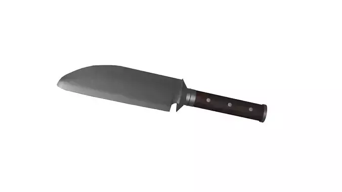 Kitchen knife - low poly
