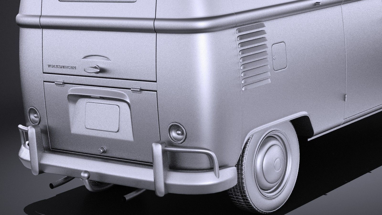 Volkswagen Transporter T1 Camper Van 1950 3D model_10