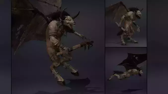 Nighthowl Fatty Brutal Low-poly 3D model