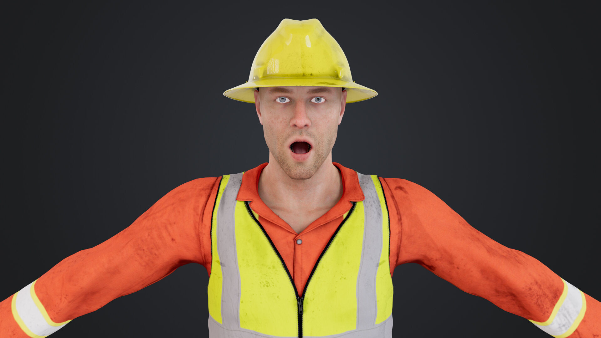 Road Worker 3D model_18