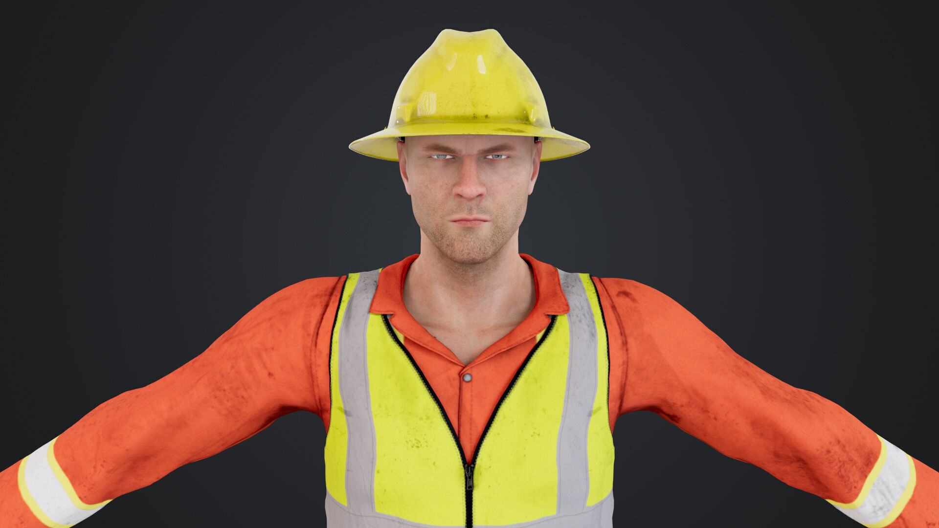 Road Worker 3D model_16