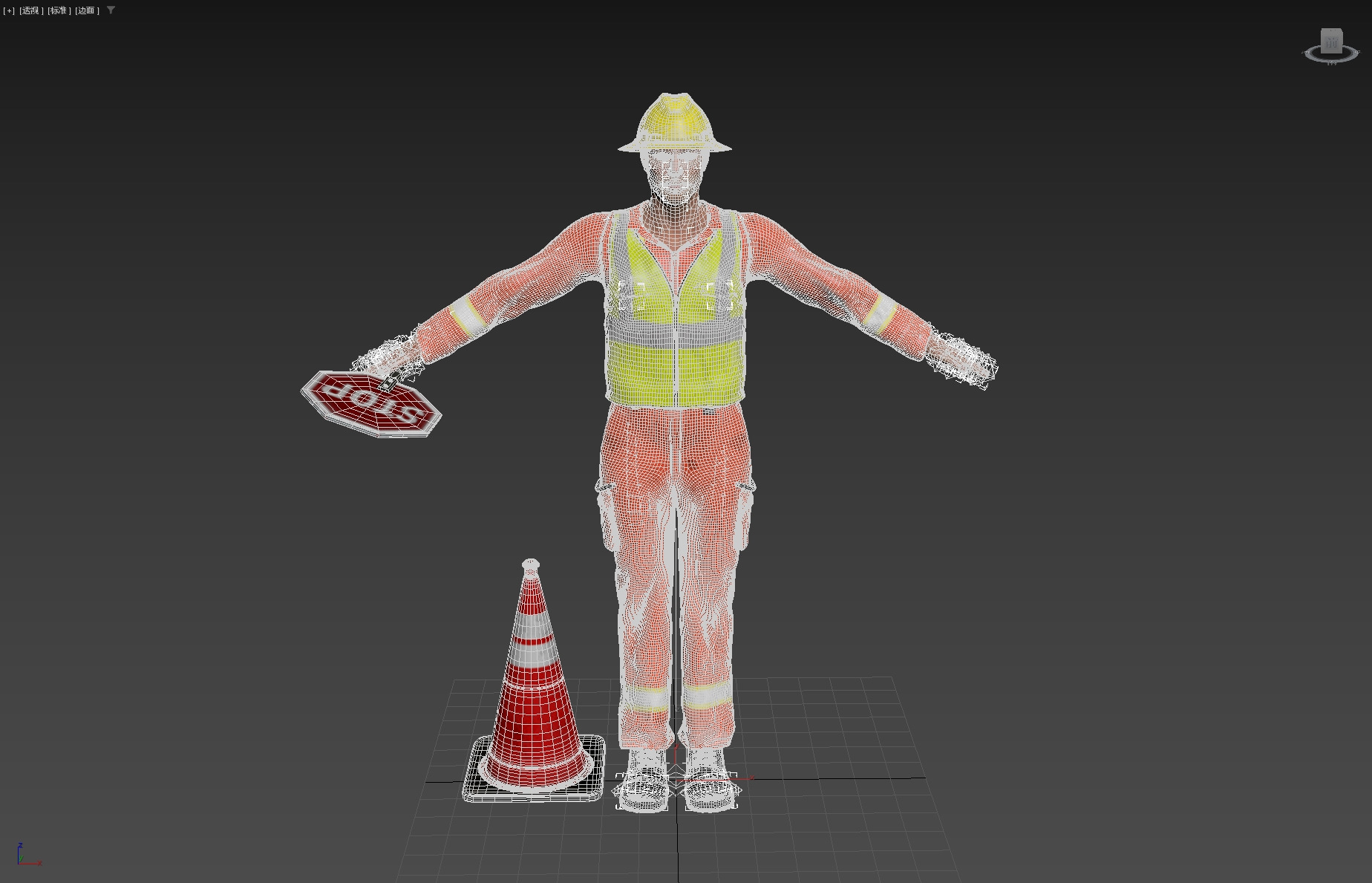 Road Worker 3D model_27