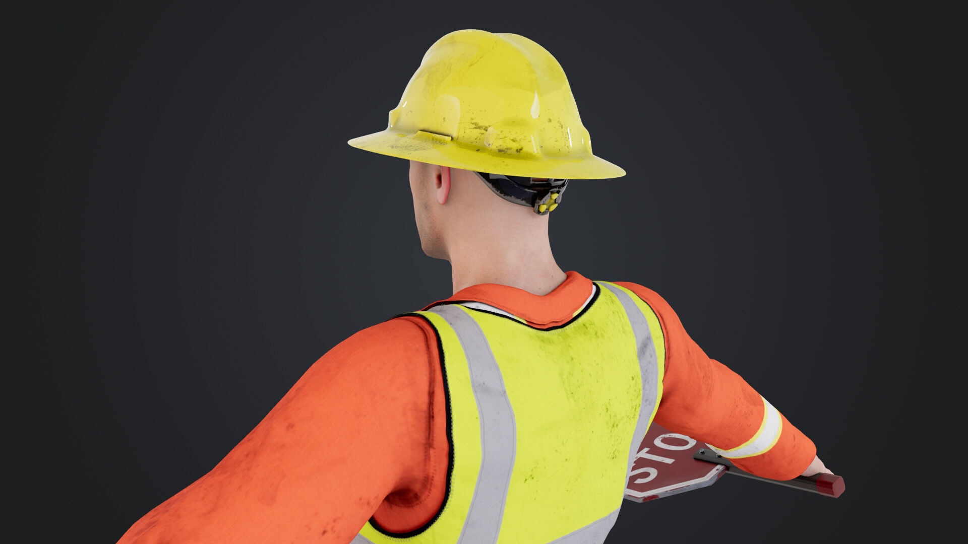 Road Worker 3D model_13