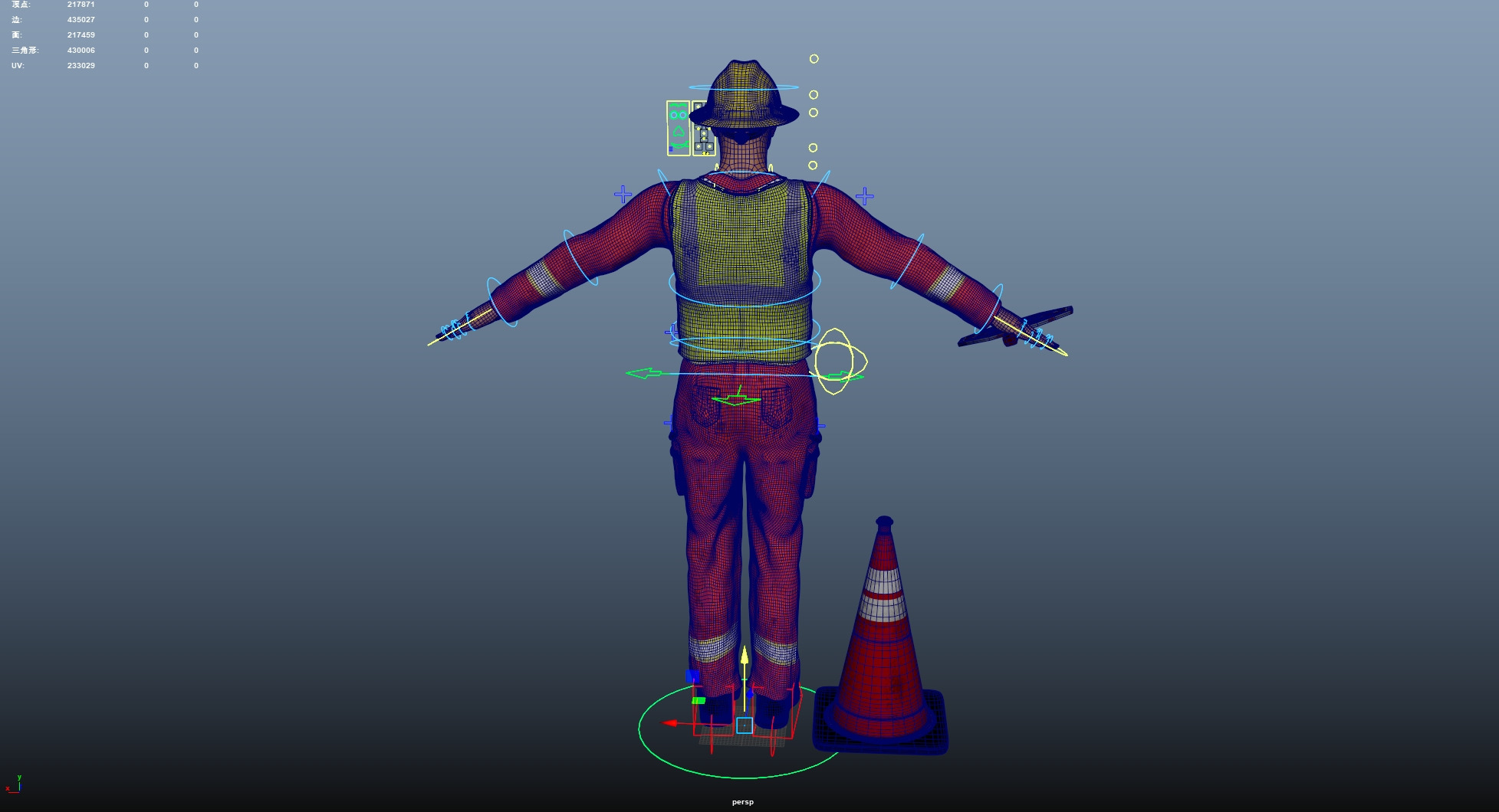 Road Worker 3D model_25