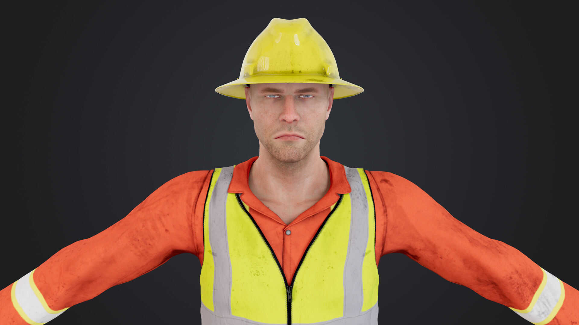 Road Worker 3D model_17