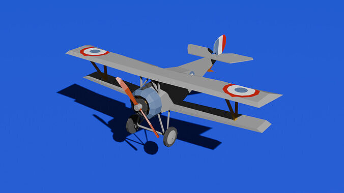 Nieuport 17 C1 Low Poly Low-poly 3D model
