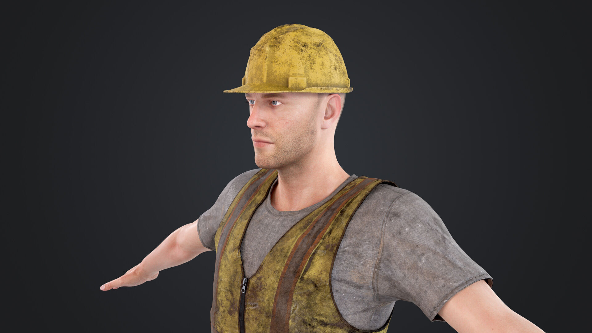 Construction Worker 3D model_11