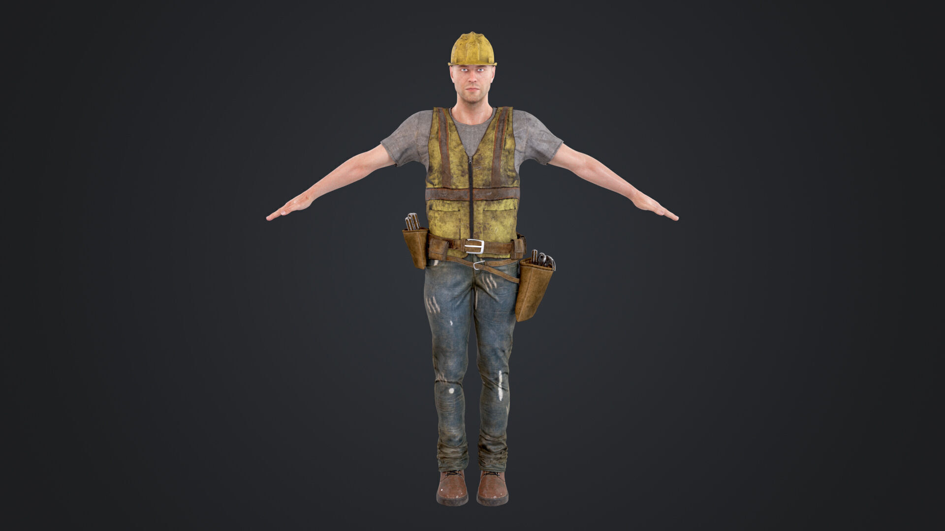Construction Worker 3D model_5