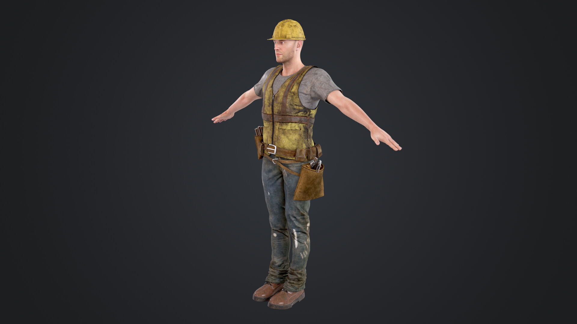 Construction Worker 3D model_6