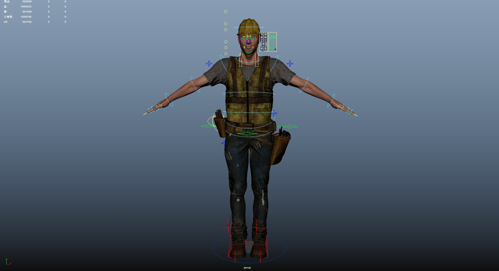 Construction Worker 3D model_20
