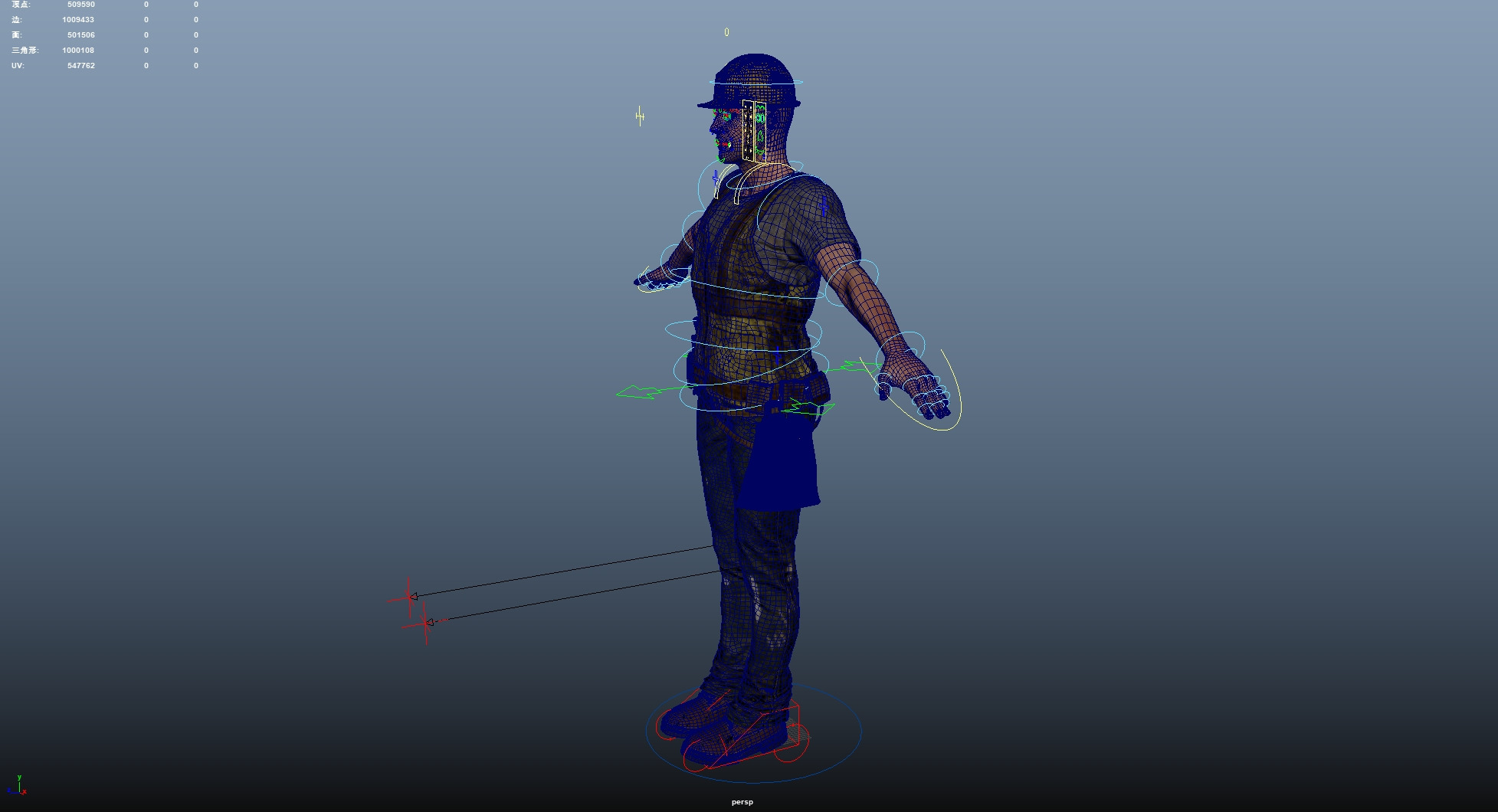 Construction Worker 3D model_23